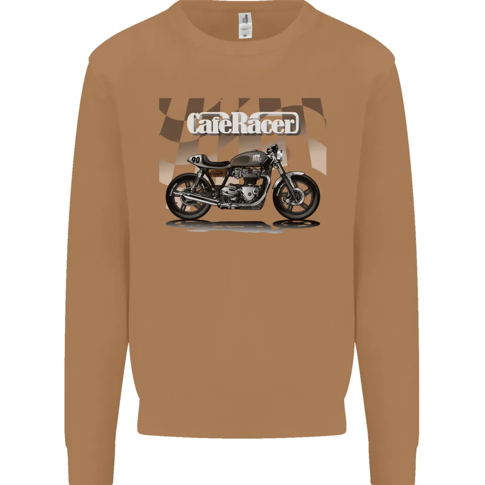 Cafe Racer Motorcycle Biker Men's Sweatshirt