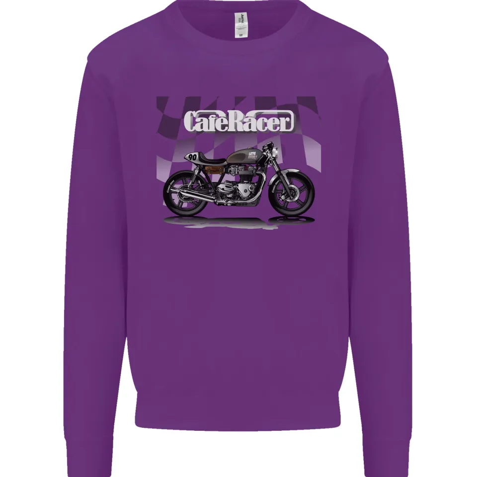 Cafe Racer Motorcycle Biker Men's Sweatshirt
