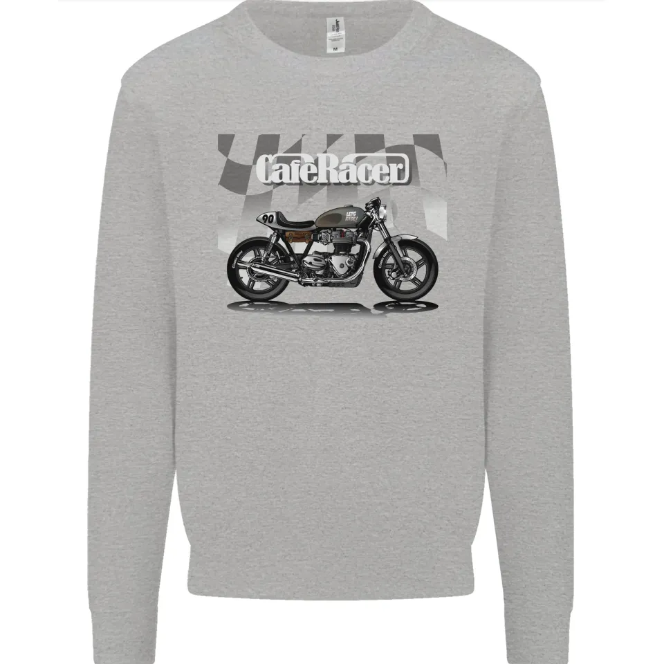 Cafe Racer Motorcycle Biker Men's Sweatshirt