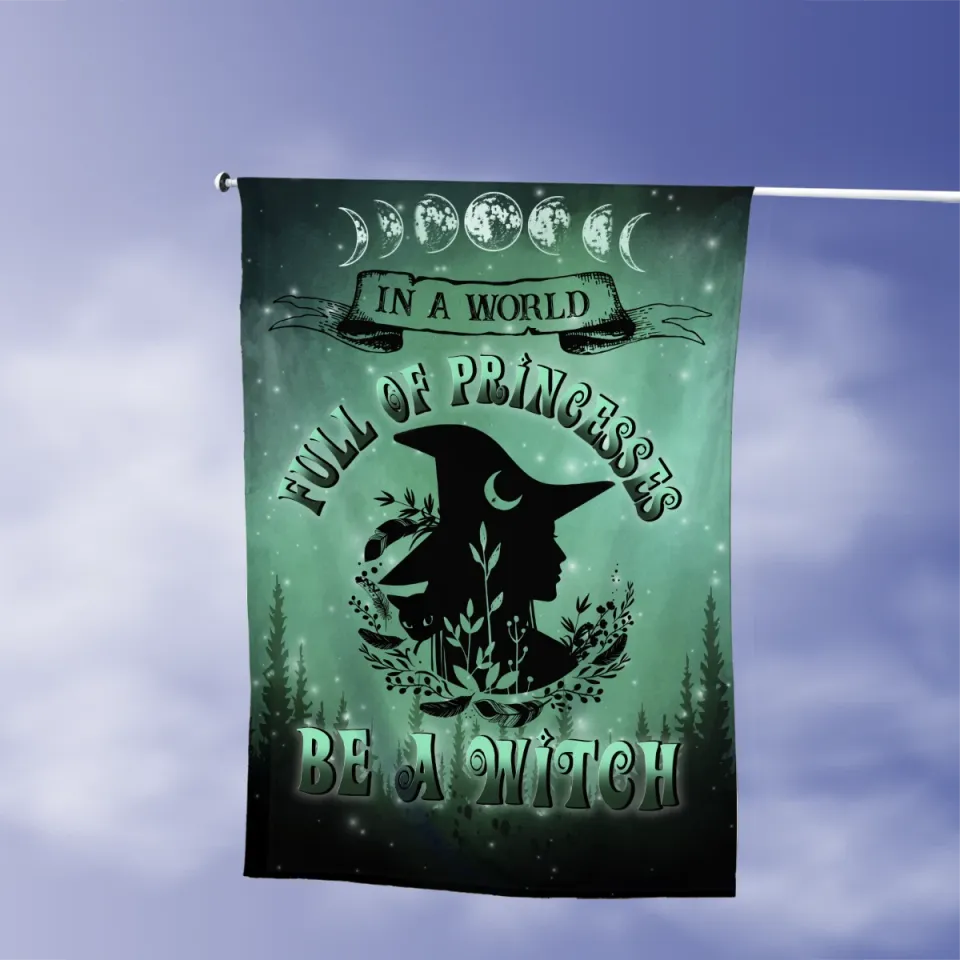 Witchcraft Halloween Garden Flag, Happy Halloween Witch Flag