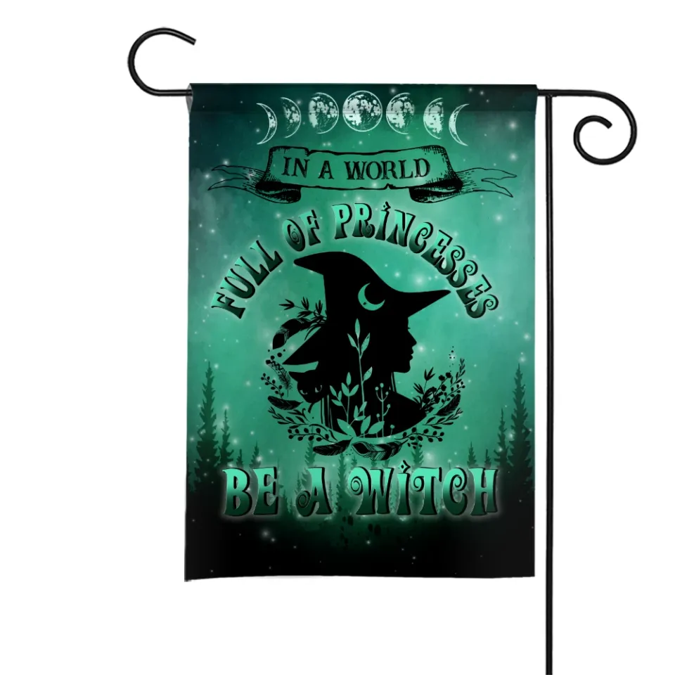 Witchcraft Halloween Garden Flag, Happy Halloween Witch Flag