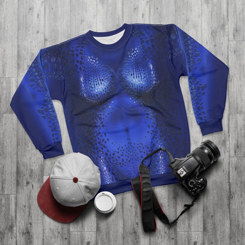 Mystique 3D Sweater, Mutant Costume, X-Men Character Inspired Cosplay, Movie Fans Outfits, Raven Darkhlme, Comic-Con Apparel