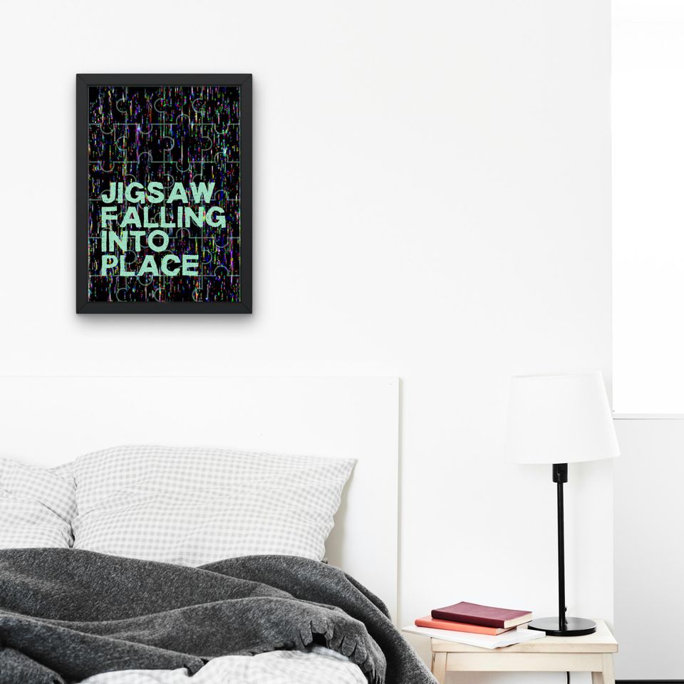 Jigsaw Falling Into Place Radiohead Poster | Radiohead Poster