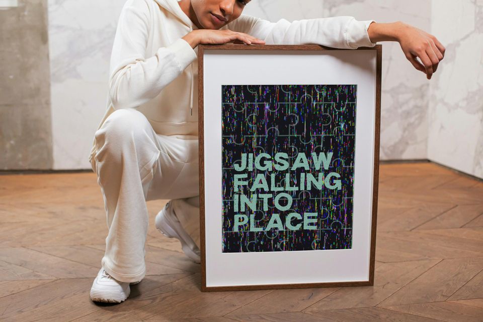 Jigsaw Falling Into Place Radiohead Poster | Radiohead Poster