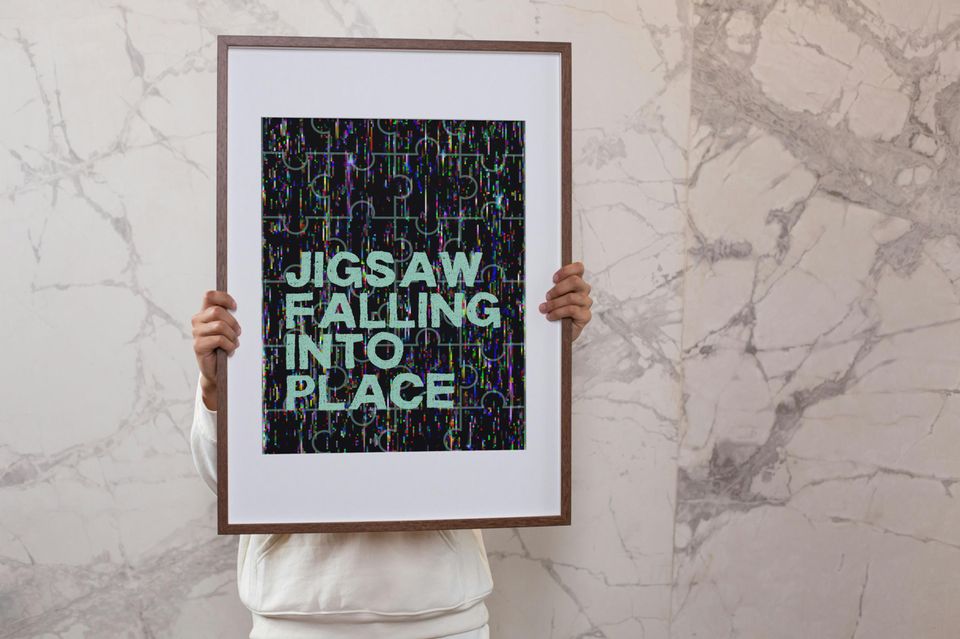 Jigsaw Falling Into Place Radiohead Poster | Radiohead Poster