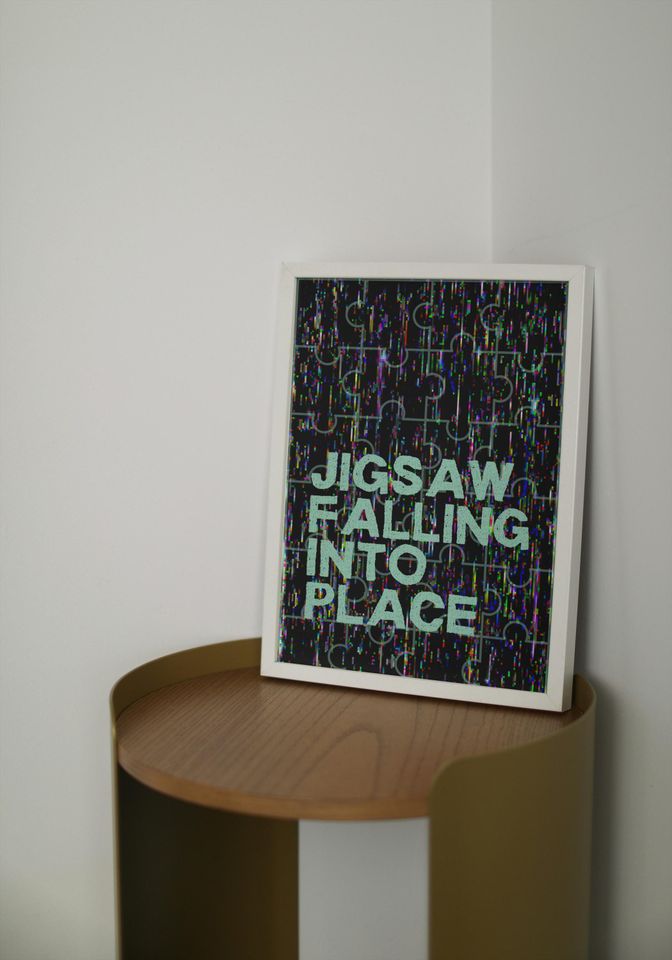 Jigsaw Falling Into Place Radiohead Poster | Radiohead Poster