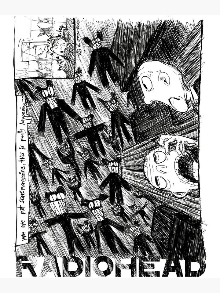 Radiohead Poster Stylish Music Inspired Wall Decoration