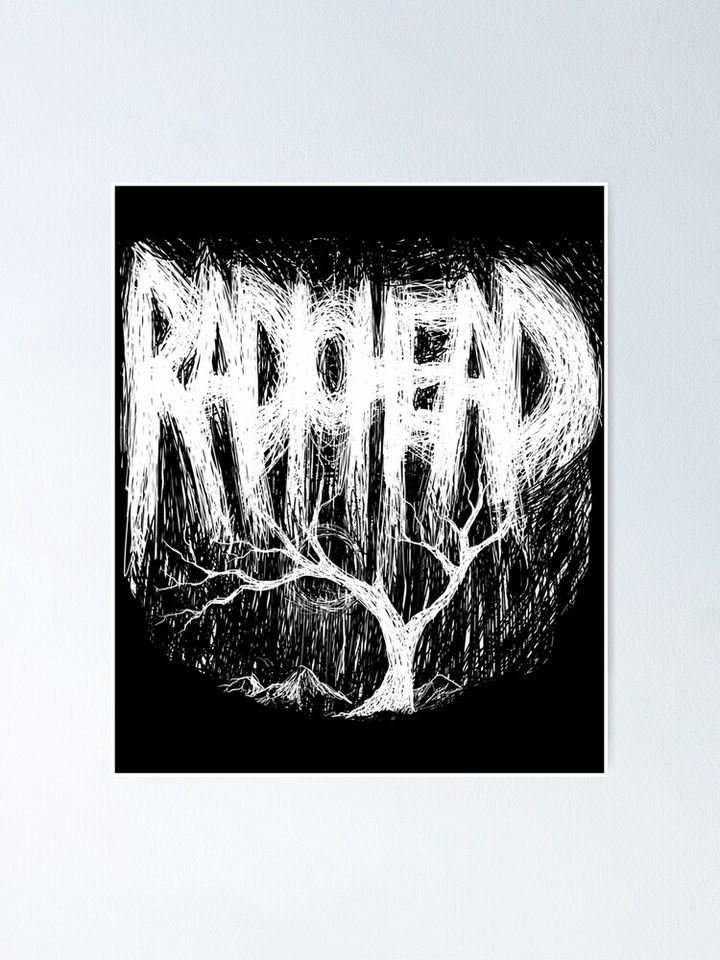 Radiohead - Sketch Design - Inverted Poster