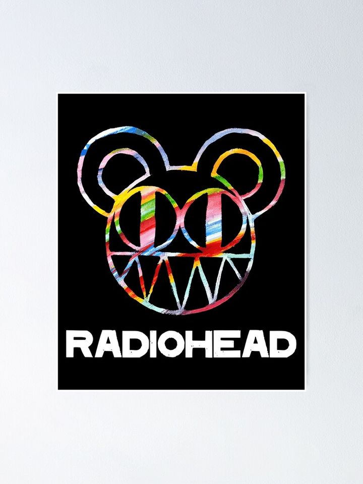 Radiohead Poster Stylish Graphic Rock Art
