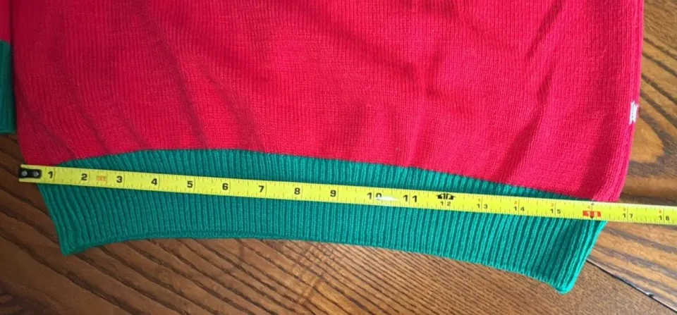 To Be Jolly Christmas Pullover Sweater Naughty Nice Changeable Sweater Medium