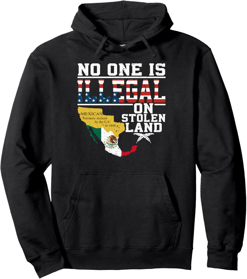 No One On Stolen Land Mexican Design Unisex Hoodie