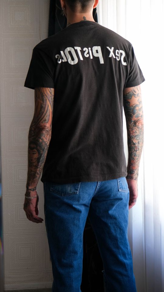 Vintage 90s Pistols Cash From Chaos Single Stitch Portrait T-Shirt