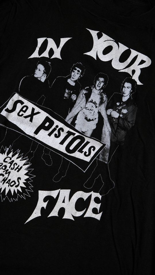 Vintage 90s Pistols Cash From Chaos Single Stitch Portrait T-Shirt