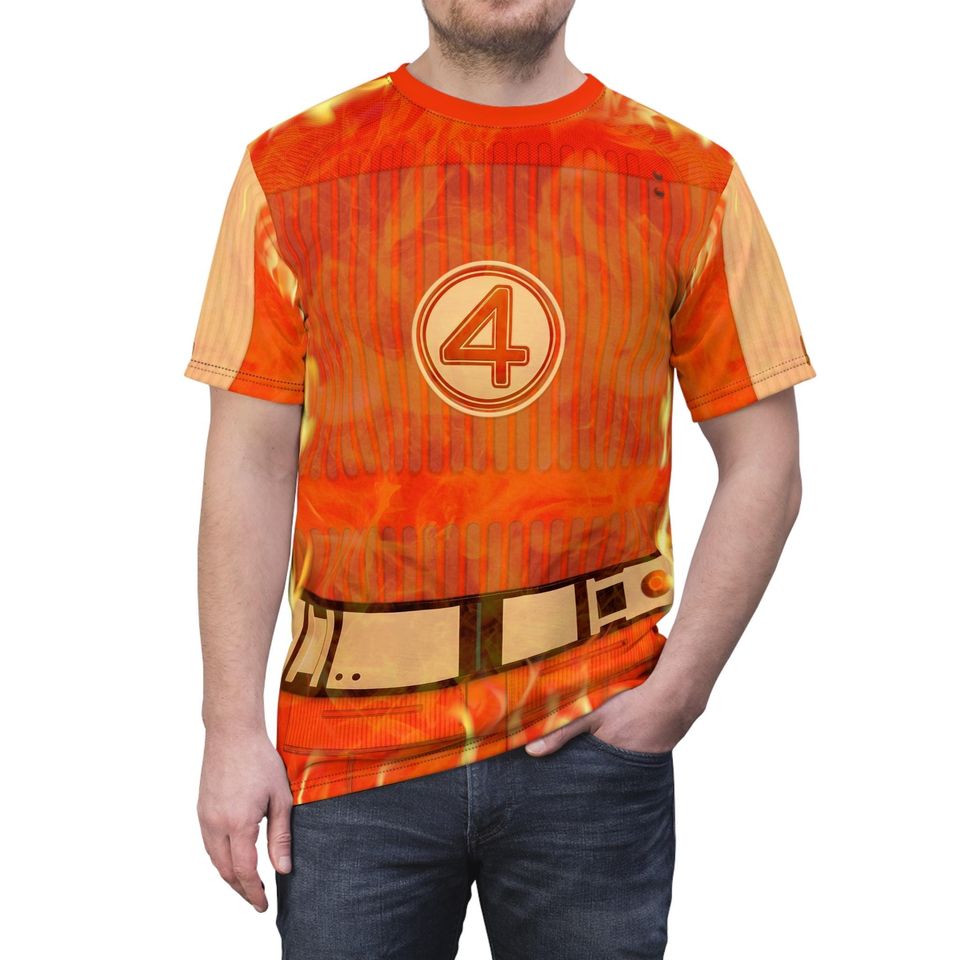 Human Torch Flame On Costume, Jonathan Storm, The Fantastic Four Cosplay