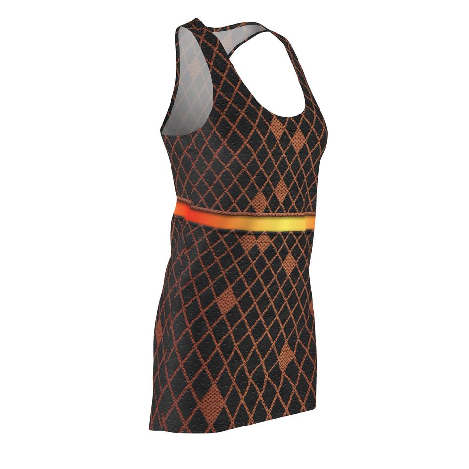 Ember Lumen Dress, Elemental Inspired Costume, Fire Town Outfit