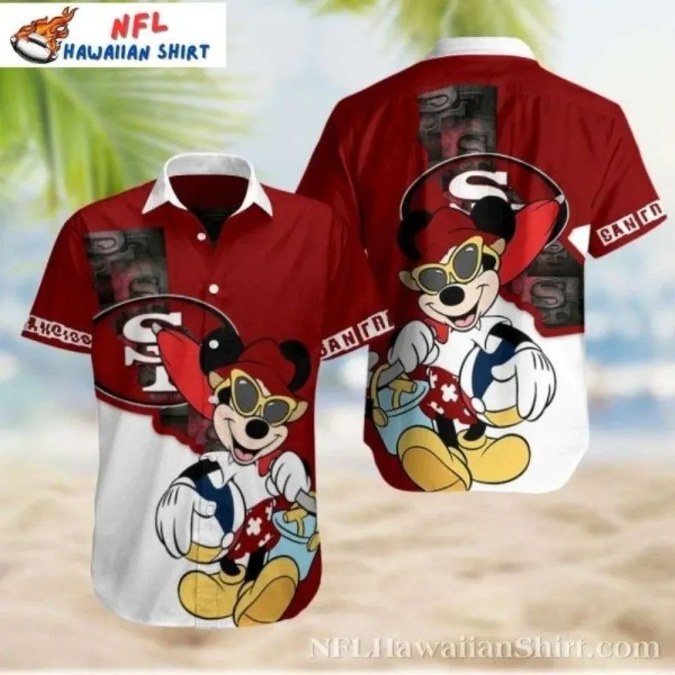 San Francisco Football Hawaiian Shirt – Mickey’s Playful Aloha, Gift for Fan