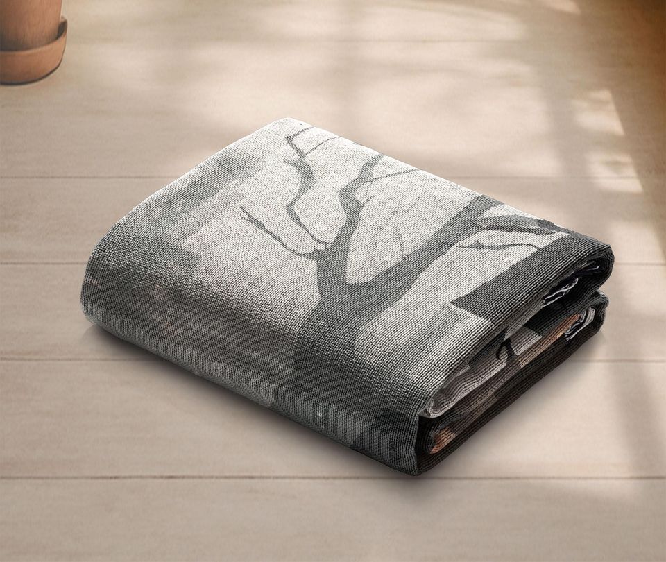 Halloween Witch   Woven Blanket, Spooky Fall Blanket, Witch Silhouette Blanket, Halloween Decor Blanket, Autumn Night Blanket Gift