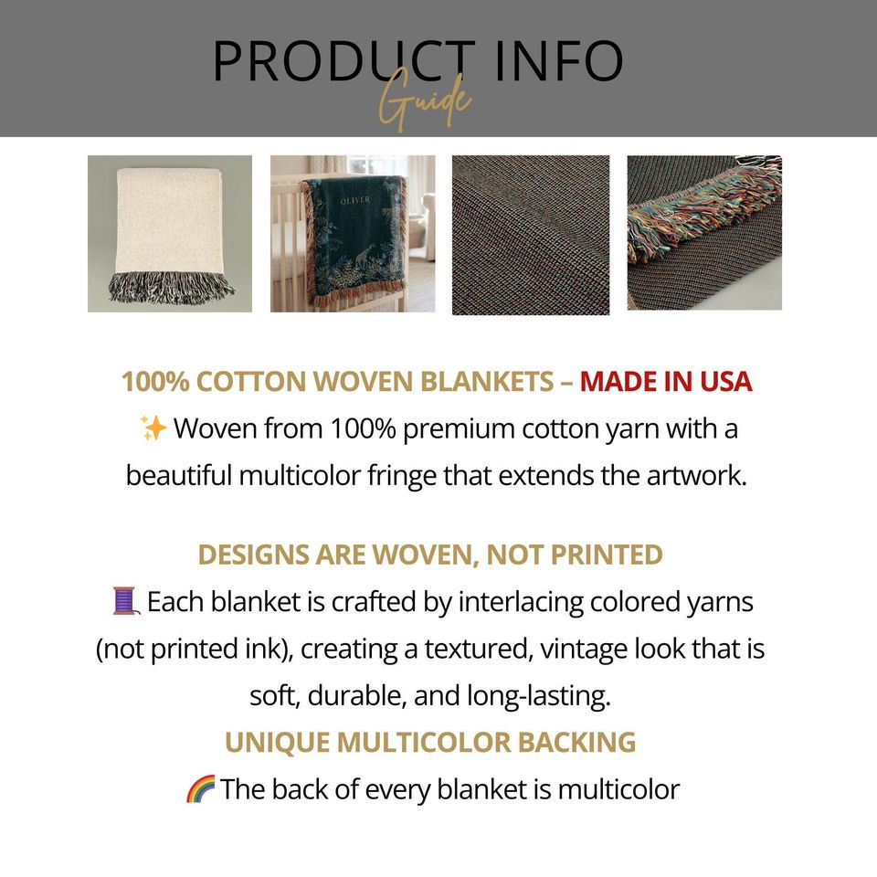 Halloween Woven Blanket: Custom Ghost Throw, Fall Decor