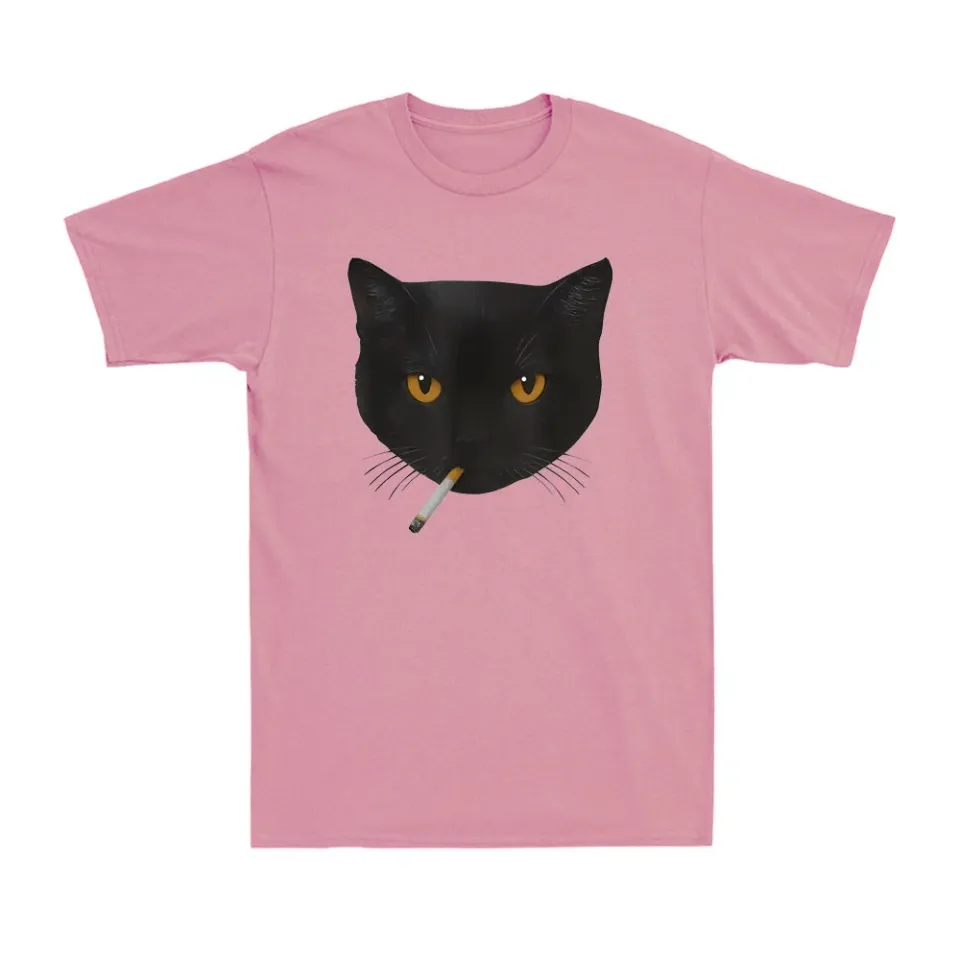 Funny Black Cat Meme T-Shirt for Cat Lovers