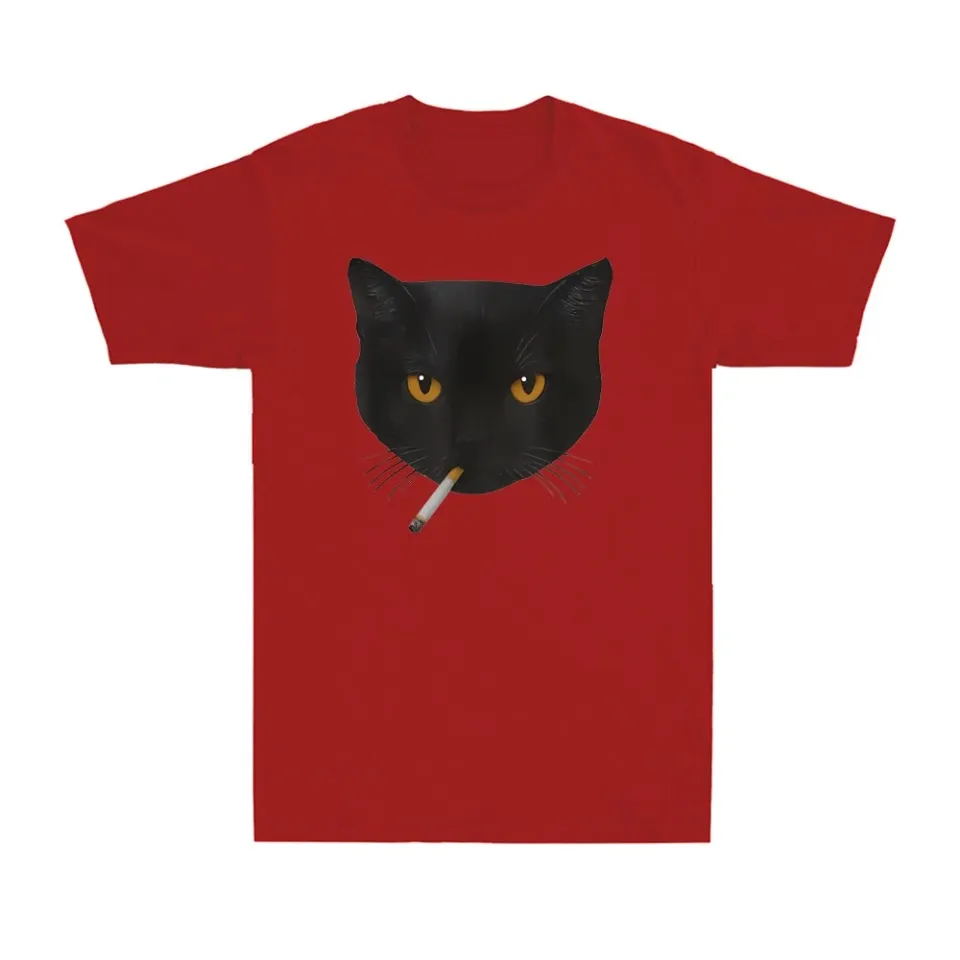 Funny Black Cat Meme T-Shirt for Cat Lovers