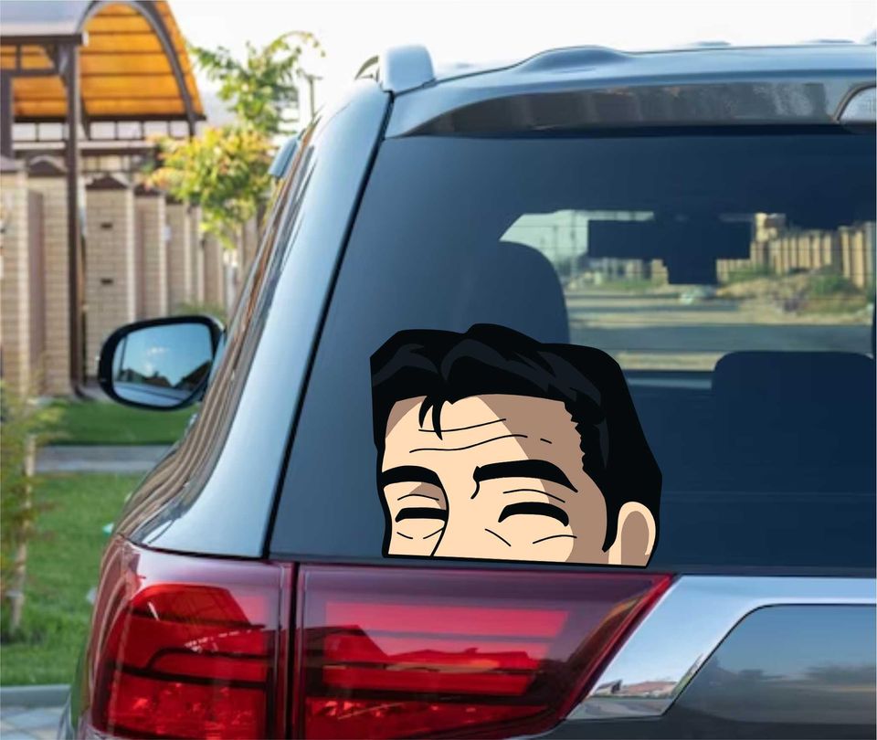 Bunta Peeking Peek Peekabo Peekers Bumper Window Vinyl Decal Anime Initial D Stickers