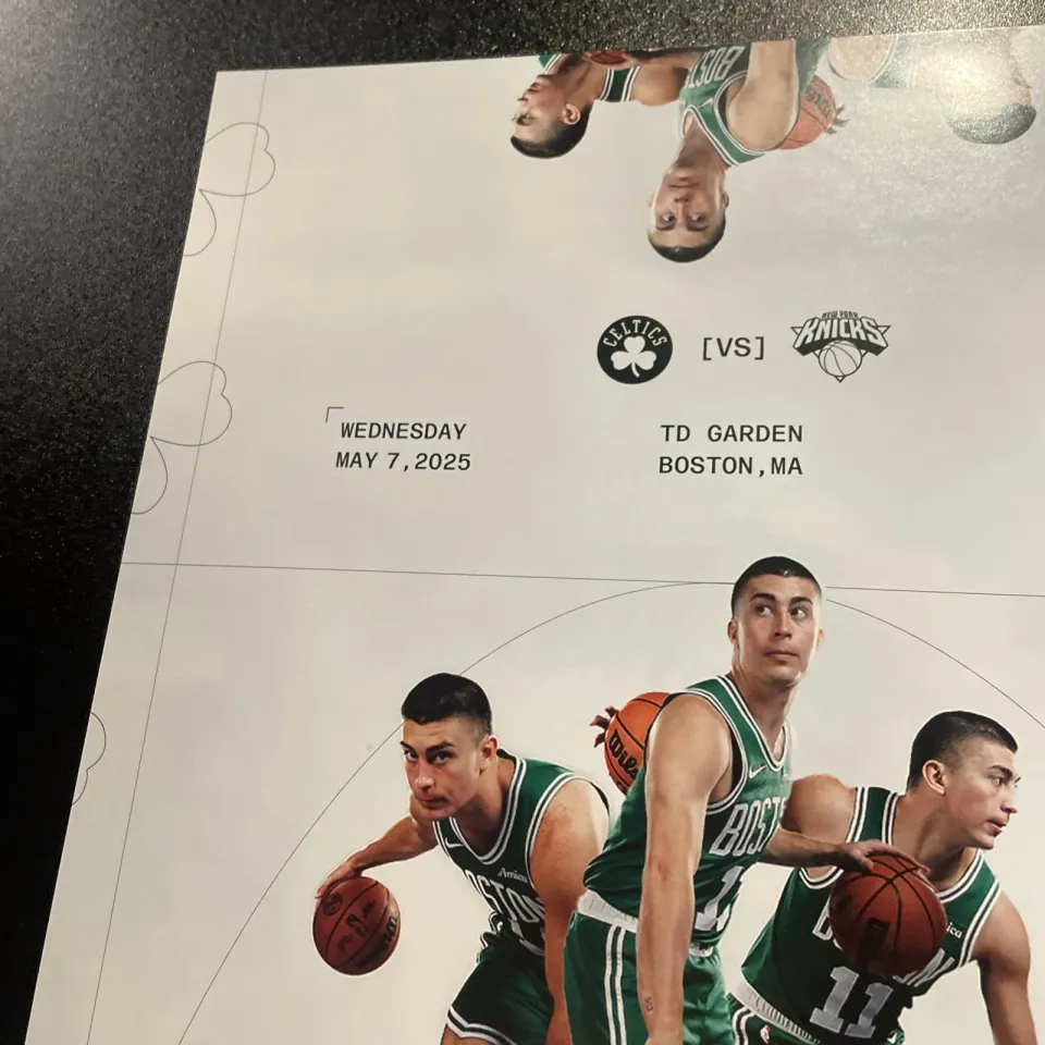 Boston Celtics Playoffs Game Day Poster Gm2 Payton Pritchard Knicks