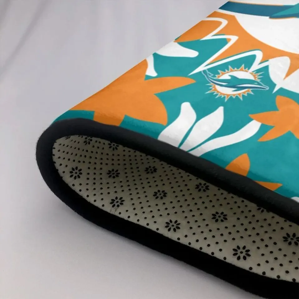 Miami Dolphins Printed Carpet Anti-skid Floor Mat Decorative