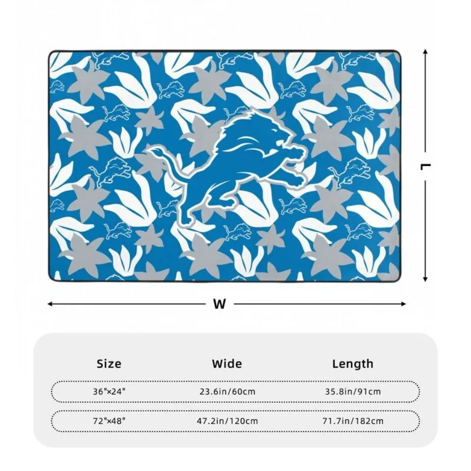 Detroit Lions Printed Carpet Anti-skid Floor Mat Decorative