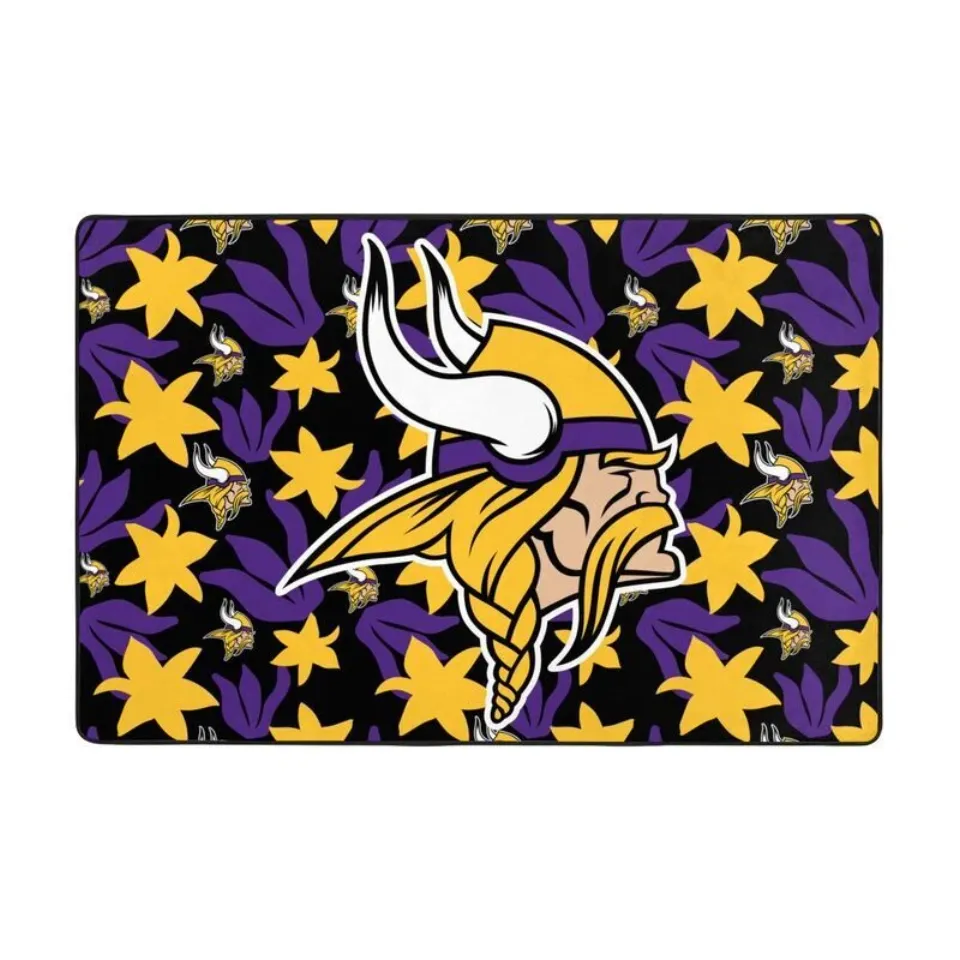 Minnesota Vikings Printed CarpetAnti-skid Floor Mat Decorative