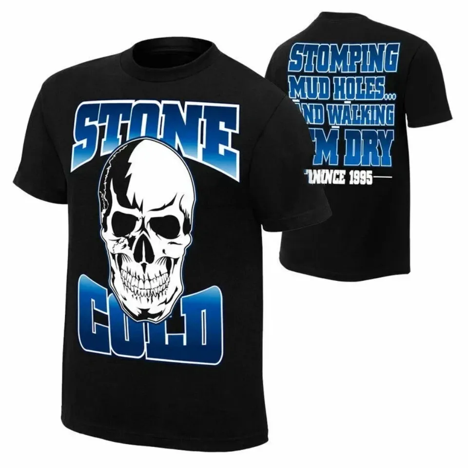 Wrestling Entertainment Stone Cold Steve Austin Stomping Mudholes Black T-Shirt
