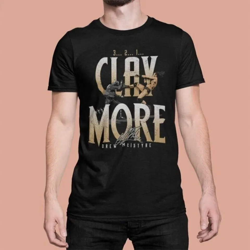 Wrestling Entertainment Drew McIntyre Claymore Black T-shirt