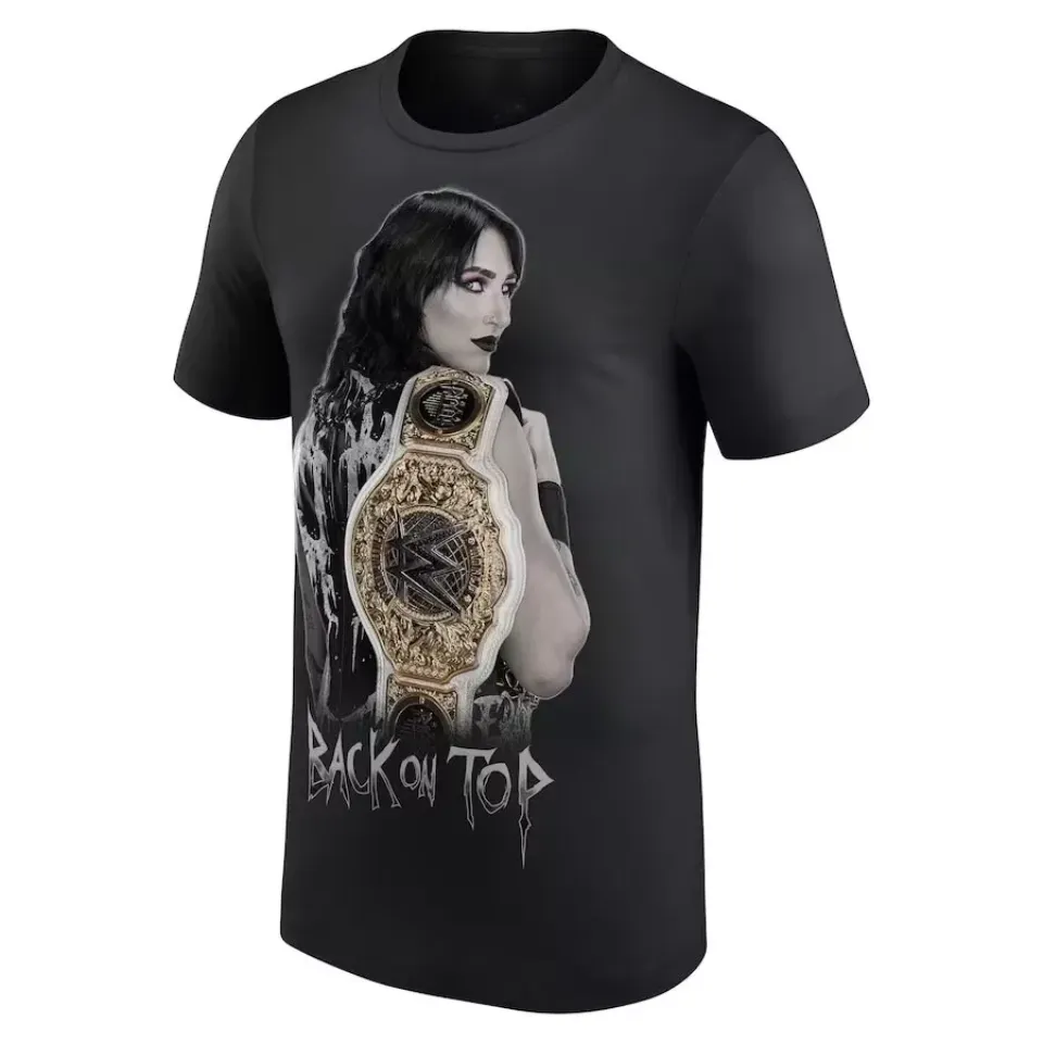 Wrestling Entertainment RHEA RIPLEY “BACK ON TOP” T-SHIRT BLACK ALL SIZES