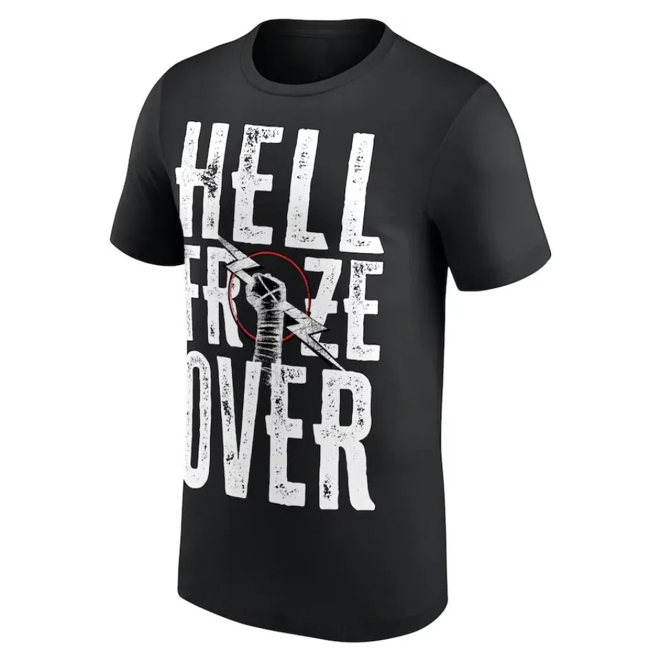 Wrestling Entertainment CM PUNK HELL FROZE OVER BLACK T-SHIRT ALL SIZES