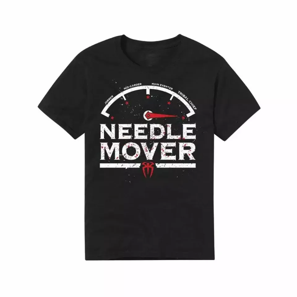 Wrestling Entertainment ROMAN REIGNS “NEEDLE MOVER” BLACK T-SHIRT