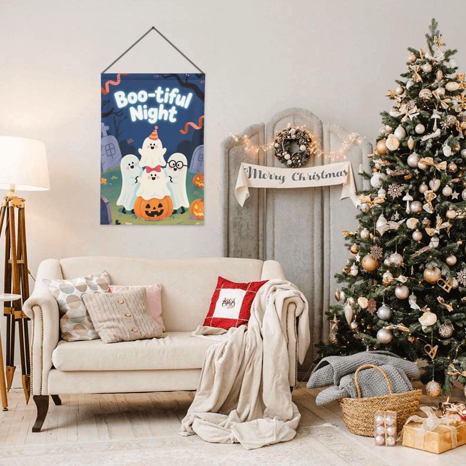 Custom Halloween Garden Flags - Double Sided Outdoor Yard Decorations