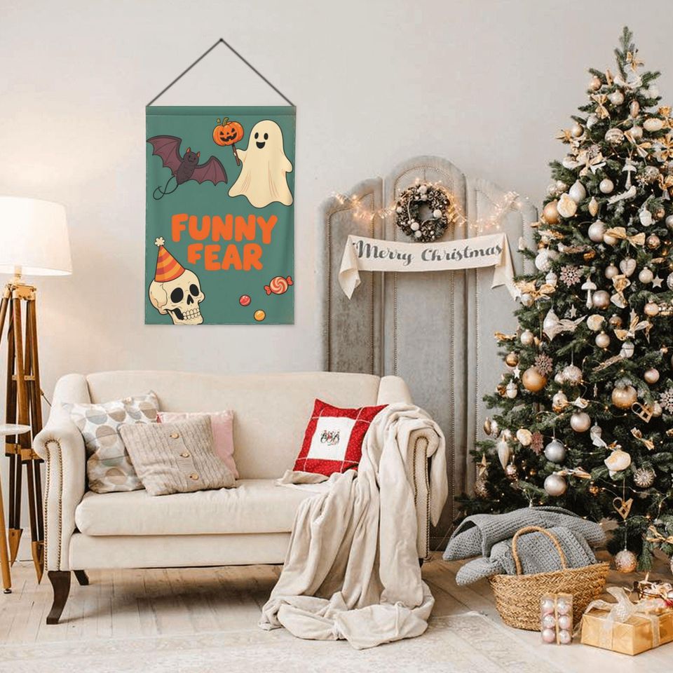 Custom Halloween Garden Flag - Double Sided Spooky Porch Patio Lawn Banner