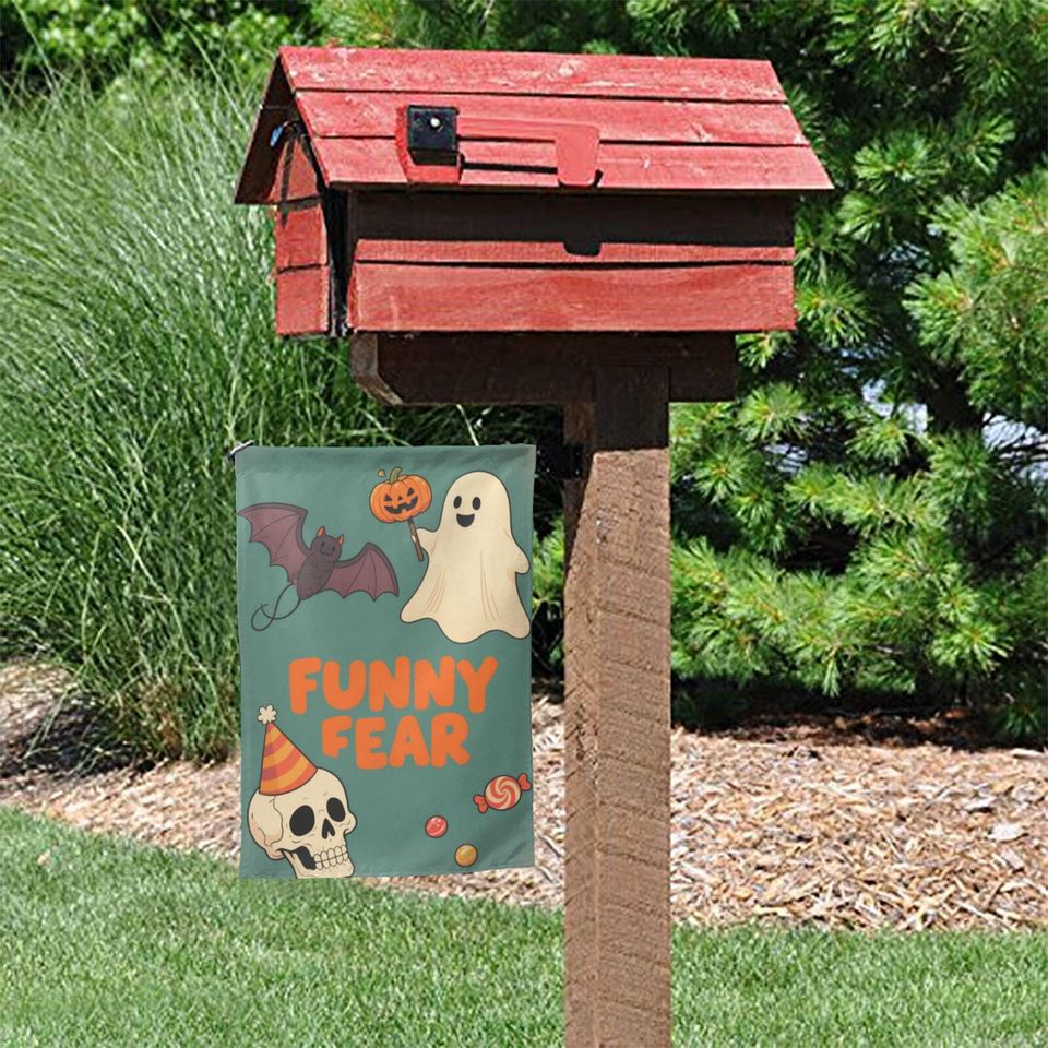 Custom Halloween Garden Flag - Double Sided Spooky Porch Patio Lawn Banner