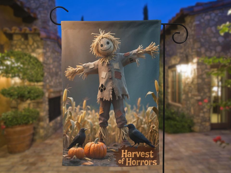 Custom Halloween Garden Flag - Double Sided Yard Decor