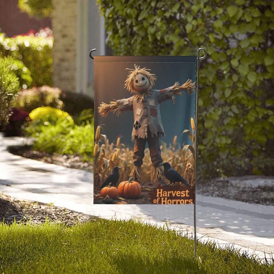 Custom Halloween Garden Flag - Double Sided Yard Decor