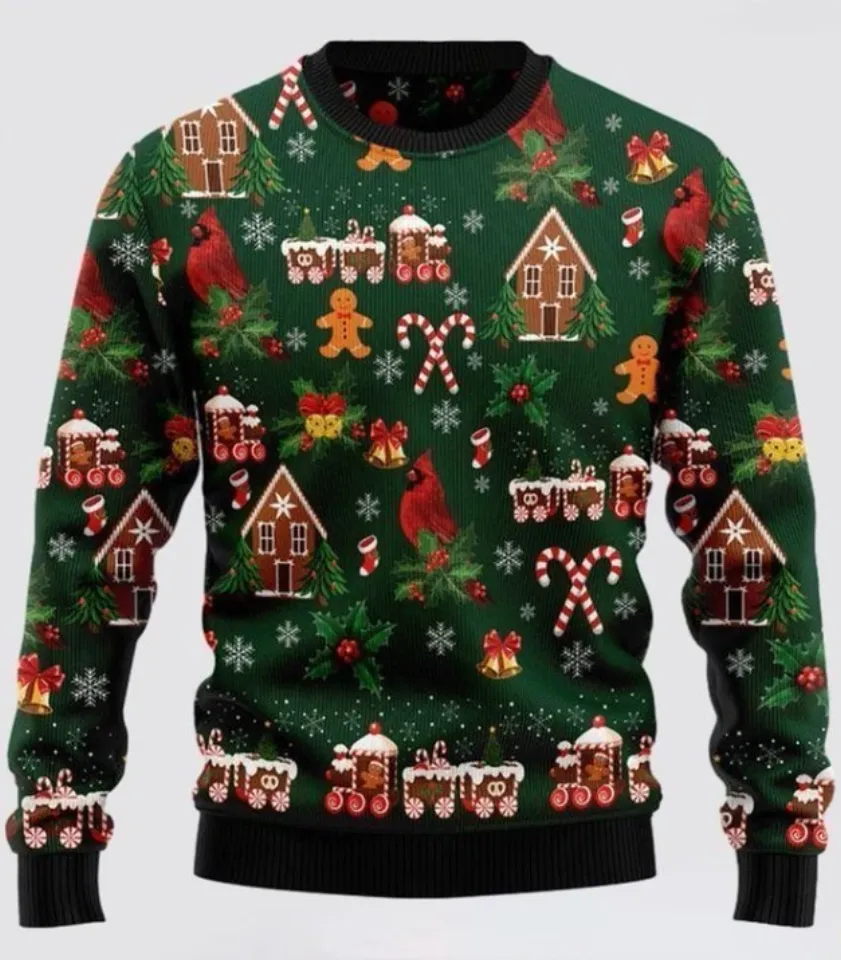 Love Cardinal Ugly Christmas Sweater