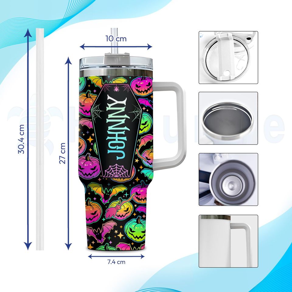 Personalized Halloween Horror Tumbler 40oz: Spooky Season Gift