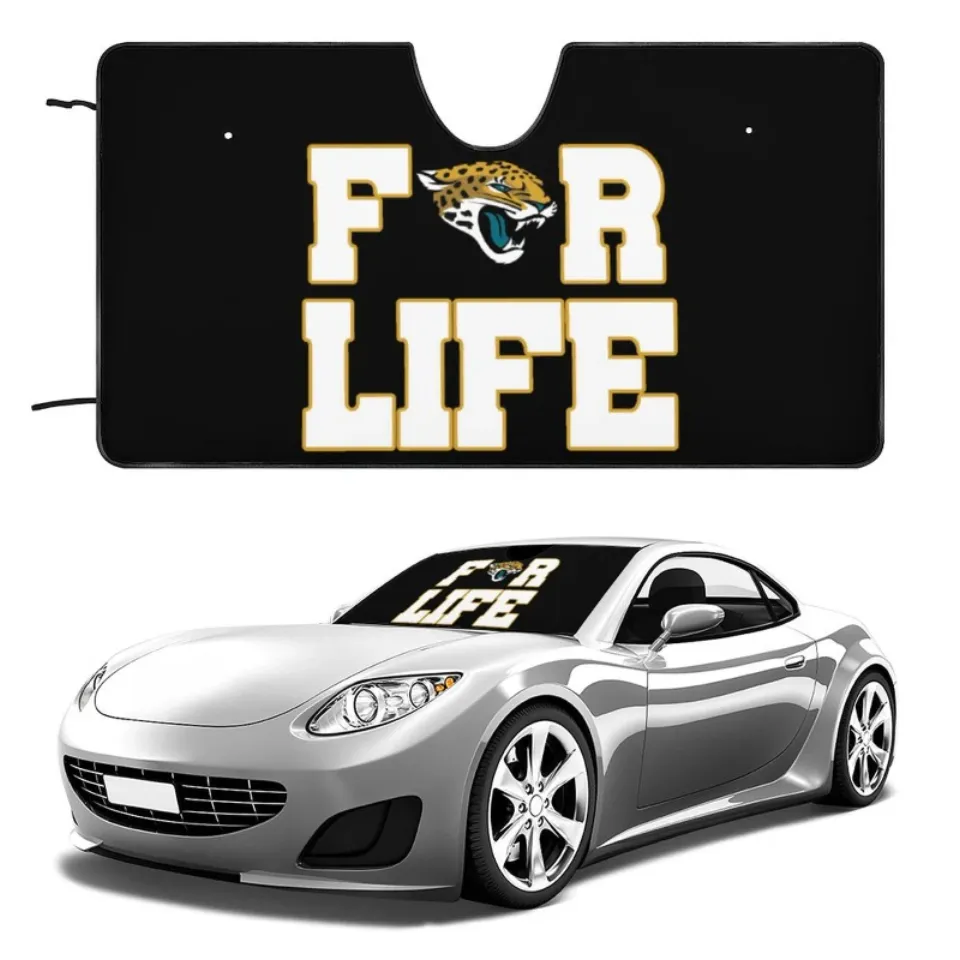 Jacksonville Jaguars Car Windshield Sunshade Car Front Window Black Sunshade
