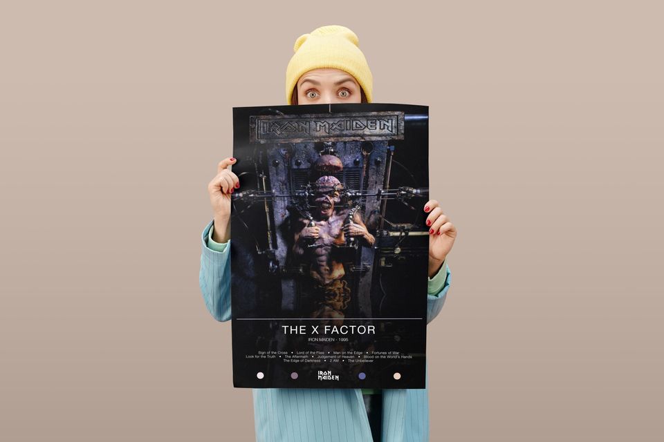 Iron Maiden Poster | The X Factor Poster | Album Poster Prints