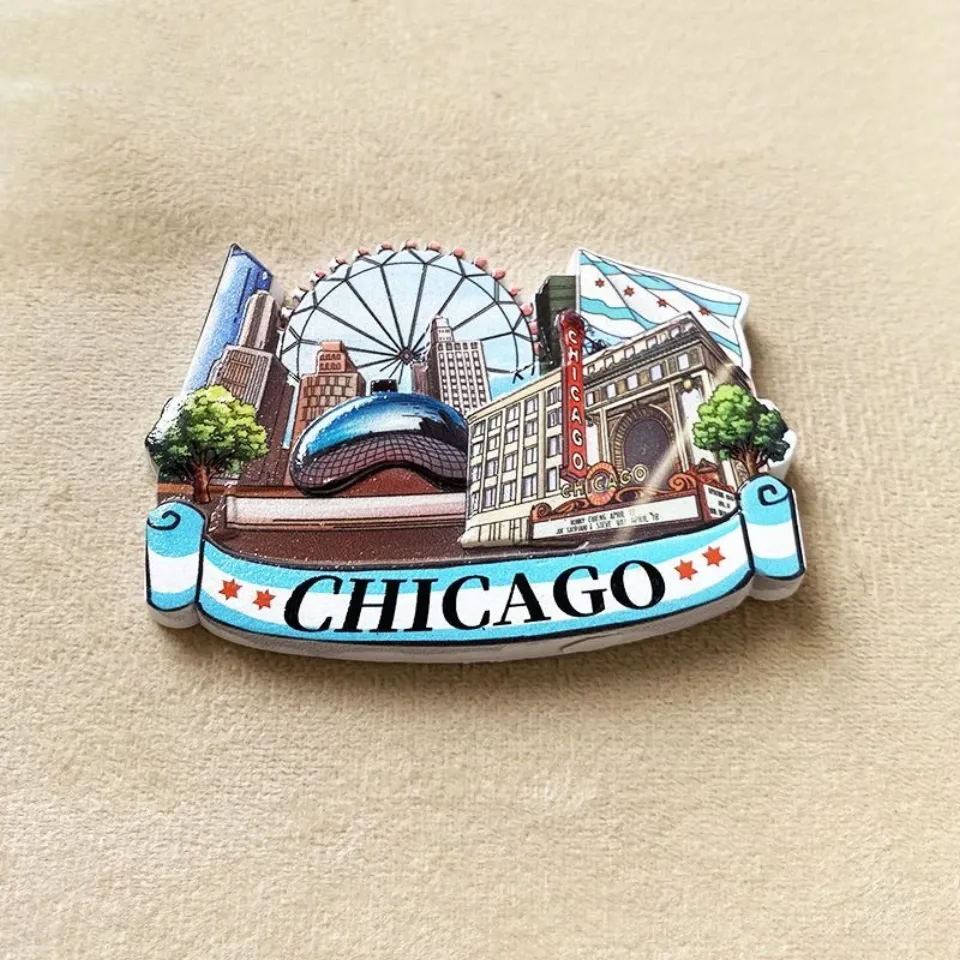 Chicago North America Magnet 2025