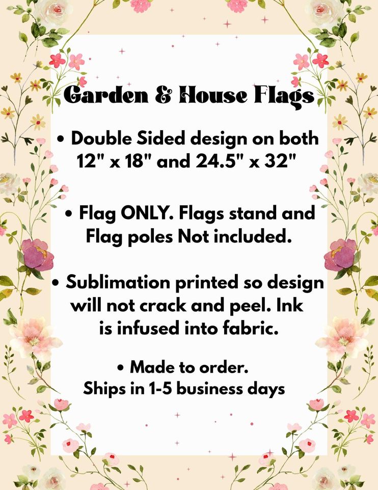 Fall Garden Flag: Pumpkin & Florals - Housewarming Decor