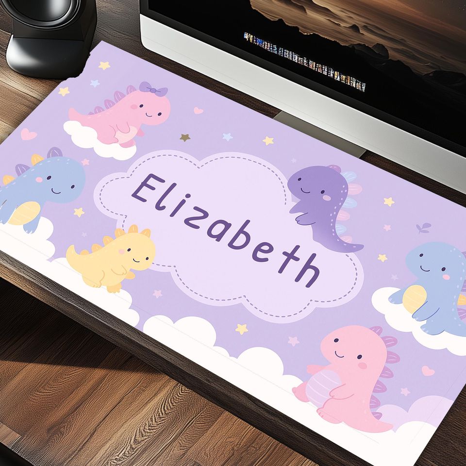 Custom Kawaii Dragon Desk Mat Mousepad