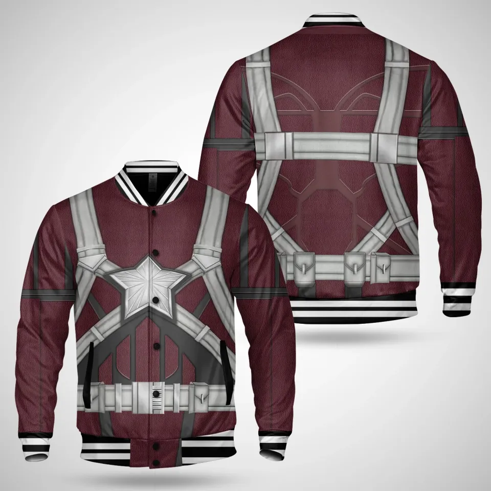 Black Widow Red Guardian Cosplay Costume Superhero Halloween Jacket