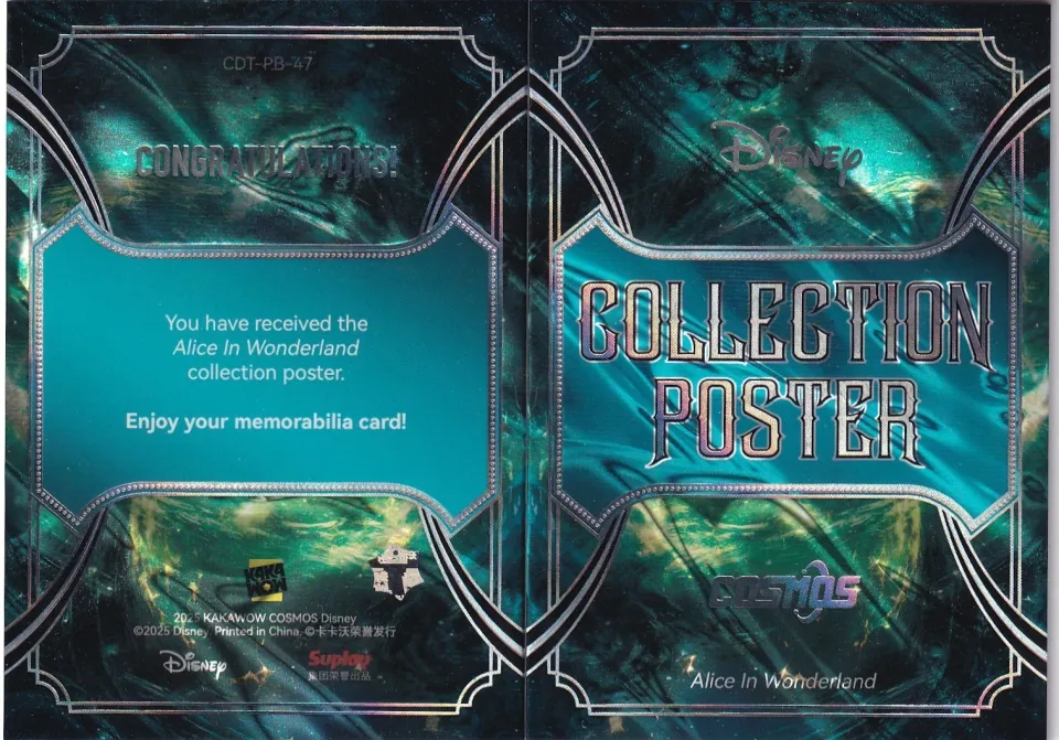 Kakawow Disney Cosmos Alice in Wonderland Vertical Poster