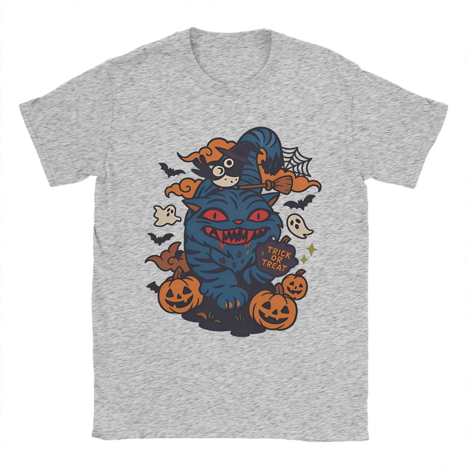 Men's Derpy Tiger Halloween Demon Ghost Kpop Demon Hunters T Shirts Cotton Tops Funny