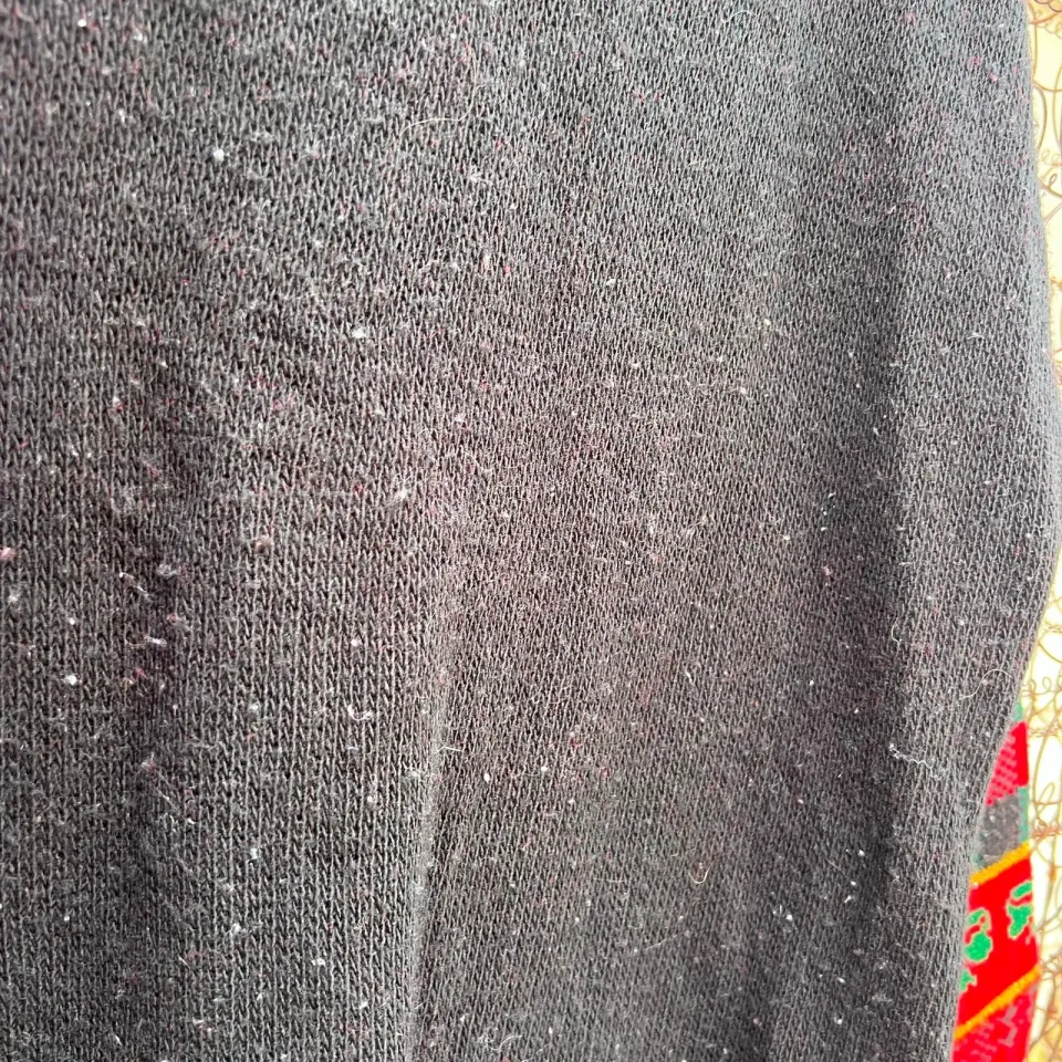 VTG 90s Teddy Bear Santa Clause Plaid Mock Neck Ugly Christmas Holiday Sweater M